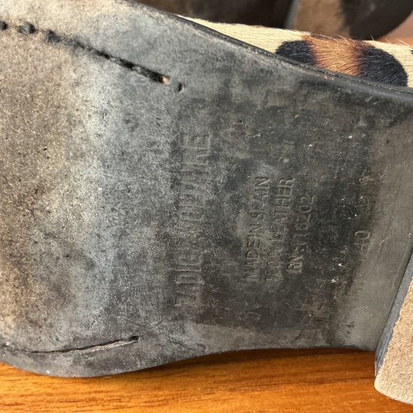 Zadig Voltaire Women Animal Leopard Cheetah Fur Print Chelsea Boot Size 40EU 9US - Picture 10 of 10